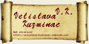 Velislava Kuzminac vizit kartica